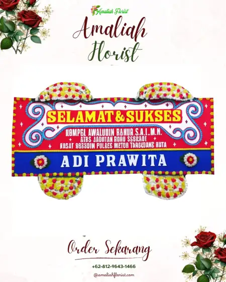 Papan Bunga Ucapan Selamat Morosari
